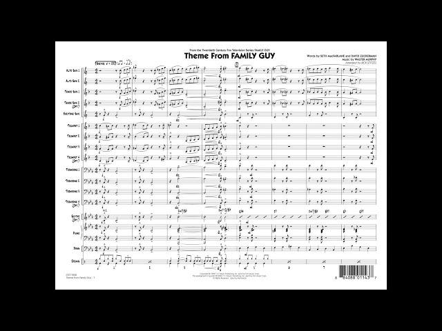 Theme from Family Guy arranged by Rick Stitzel