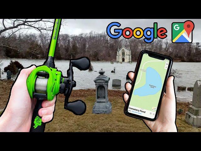 Google Maps Fishing Challenge (Creek, Pond, Lake)