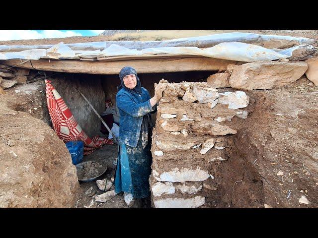 "The skill and search of a mother in building a column in her own cave"