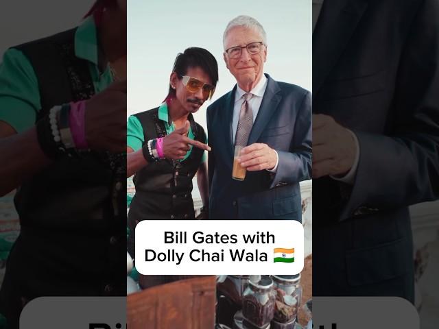 Bill Gates with Dolly Chai Wala 