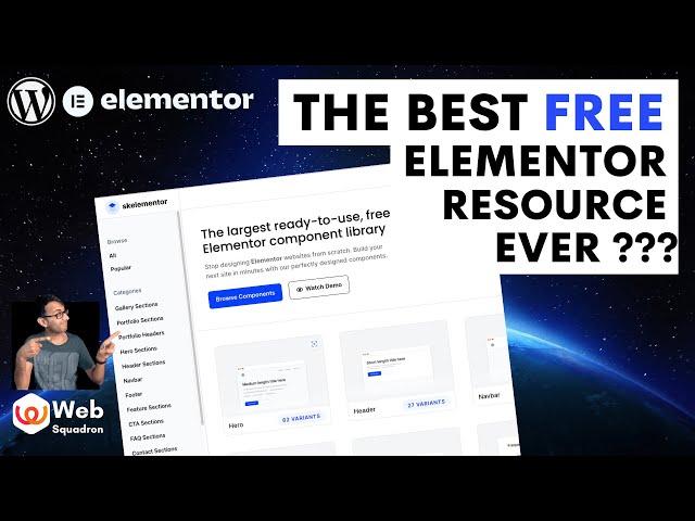 Skelementor - The Best Free Elementor Resource Site that I have ever seen!