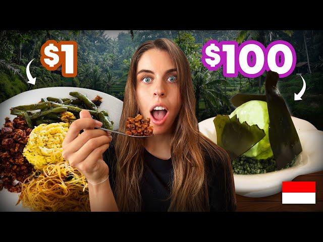 $1 vs $100 Bali Meal