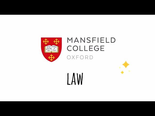 Law at Mansfield College