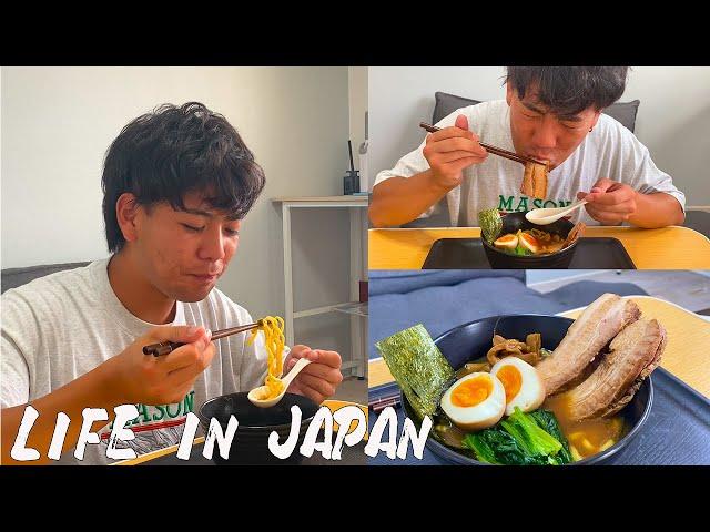 [Vlog] Pre-Night Shift Routine in JapanI ate some homemade ramen to cheer myself up!