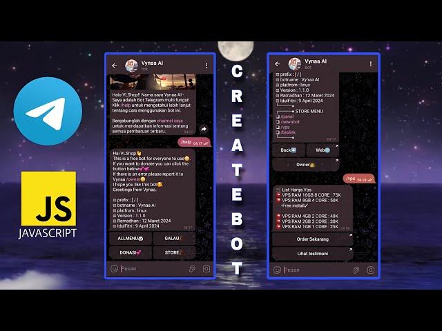 How to Make Telegram Bot, Javascript, Free Panel Cara Membuat Bot Telegram, Javascript, Panel Gratis