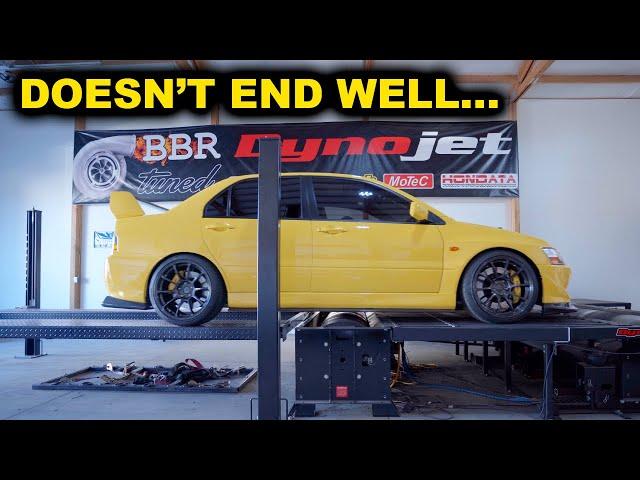 DYNO TUNING THE EVO 8...(DID NOT END WELL)