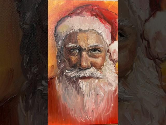Painting Santa  #art #christmas #santa #painting #artmeme #funnyart #kunst