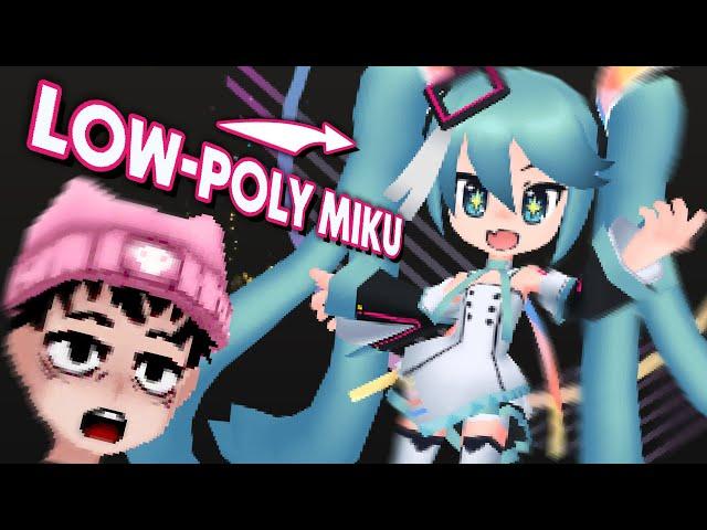 How I Made A Low Poly Hatsune Miku | Breakdown