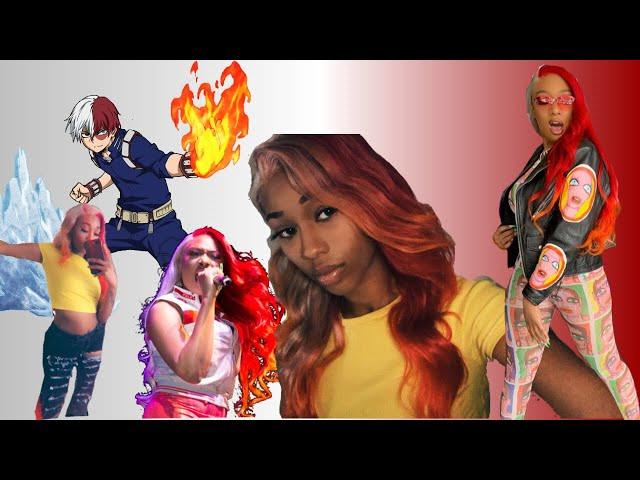 RECREATING MEG THEE STALLION TODOROKI HAIR TUTORIAL | REVAMPING FRONTAL WIG