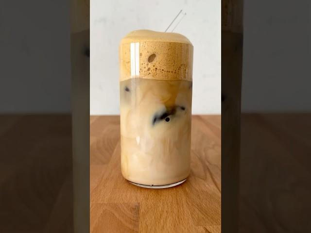 Mega Iced Latte  #satisfying #asmr #howto #coffee
