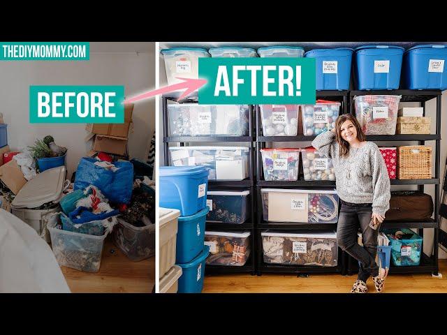 REAL storage organization that's simple and practical! BEFORE & AFTER