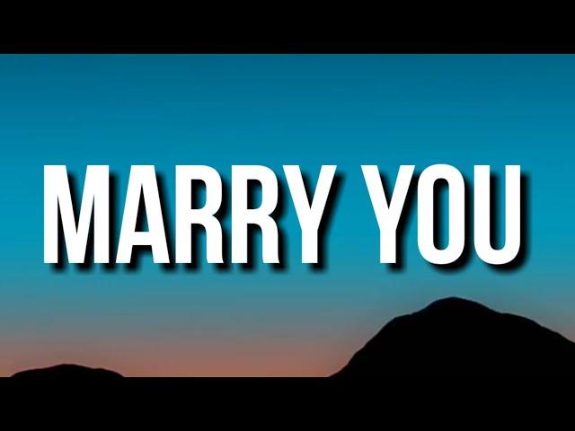 Bruno Mars - Marry You (Official Lyric Video)