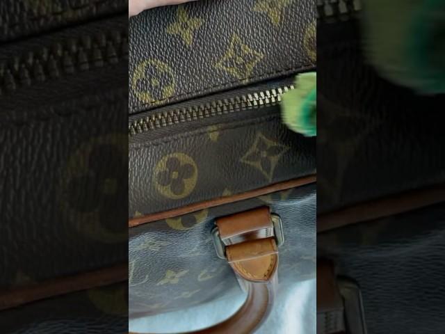 Clean and Polish Louis Vuitton Zipper Brasso cleaner #shorts #diy