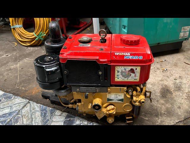 Đã Bán.Máy dầu Yanmar NFAD6 6hp béc kim hàng bãi Nhật bao ship mới 80% đt:0932666653