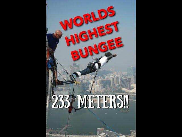 MACAU TOWER - BUNGEE JUMP (MY CAP FELL OFF)