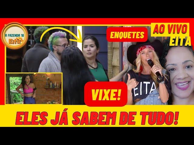 A FAZENDA 2024 AO VIVO: PEÕES ACEITAM VOLTA DE SACHA! VANESSA PEDE A CABEÇA DE GIZELLY! #afazenda16