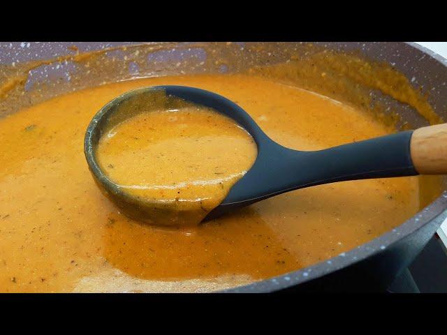 Tomato gravy in 5 minutes for any side dish