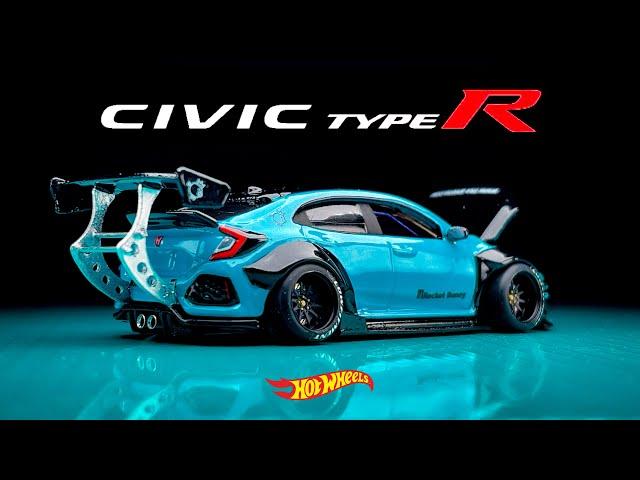 Honda CIVIC FK8 Street ROCKet Bunny Style Hot Wheels Custom