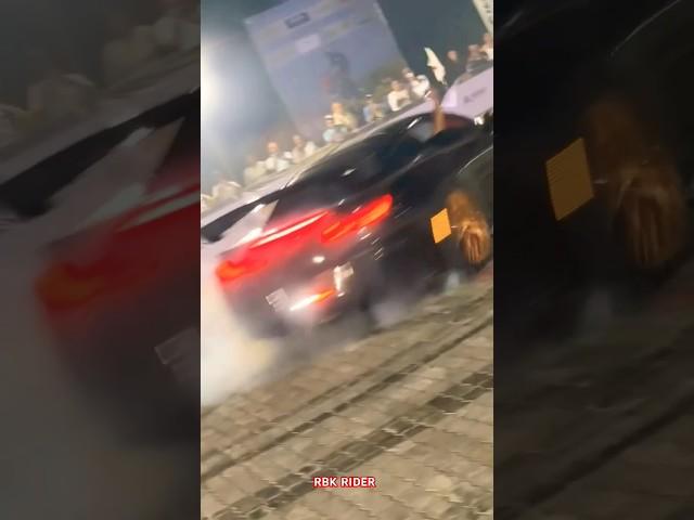 CORVETTE DRIFTING BANGALORE #shorts #karnataka #dubai #modified #car #black #flame #fire #happy