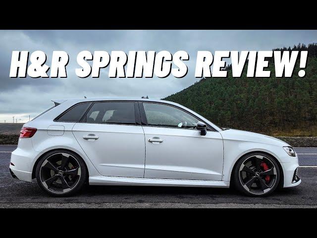 AUDI RS3 8V H&R LOWERING SPRINGS REVIEW!