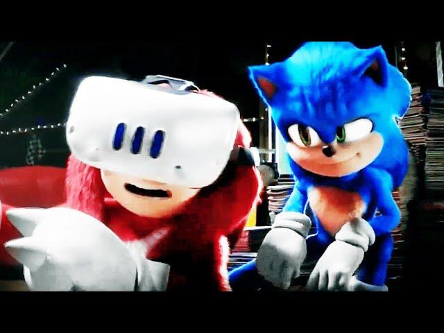 Sonic Shows Video Games Scene | KNUCKLES (2024) Movie CLIP HD