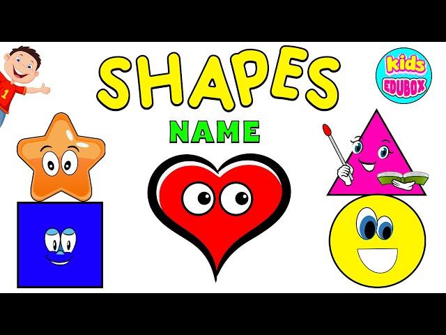 Shapes Learning For Kindergarten | Shapes Name | Kindergarten Learning Videos | Kids Edubox