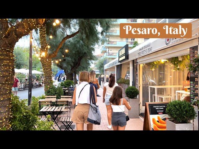 Walking Tour of Pesaro, Italy   From Baia Flaminia to Palla di Pomodoro