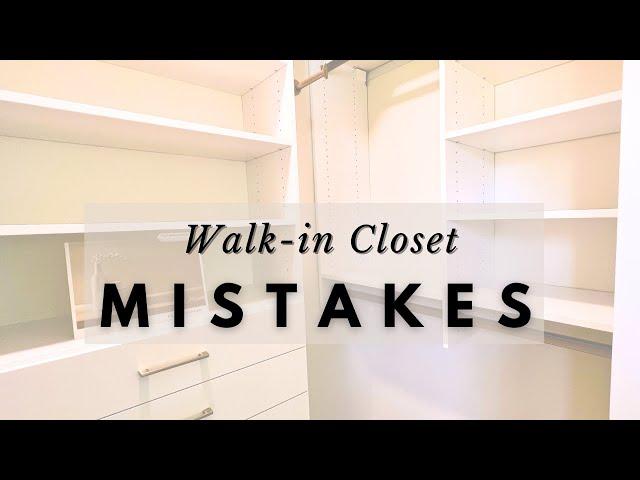 Walk In Closet MISTAKES You Don’t Want To Make! How I Maximize Space in  a Small Walk In Closet