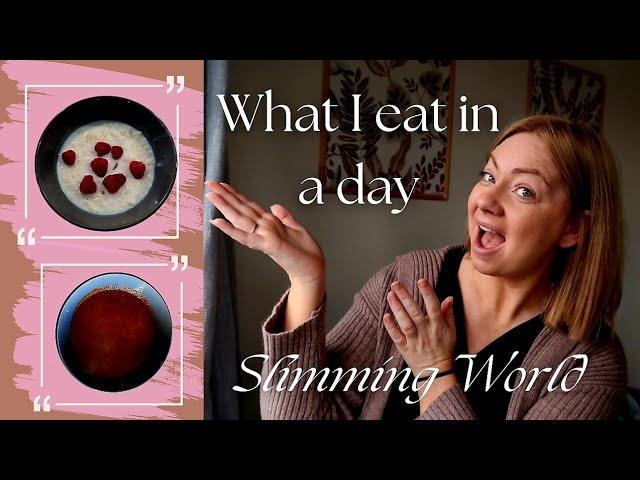 I Eat THIS for WEIGHT LOSS Before Christmas! What I eat in a day following Slimming World