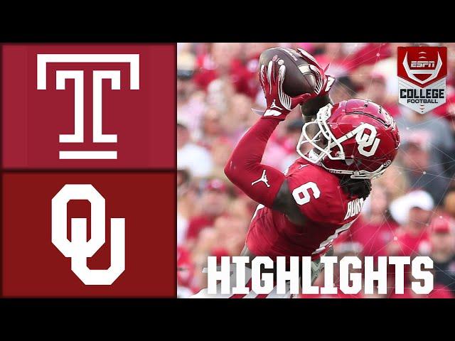 Temple Owls vs. Oklahoma Sooners | Full Game Highlights | ESPN College Football