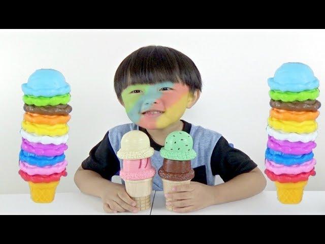 Play and Learn Colors with Ice Cream Cone Play Set