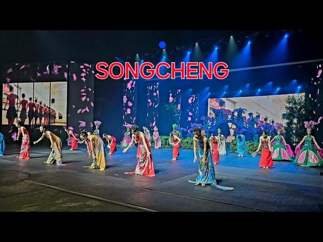 beautiful famous cultural SONGCHENG Eternal love show at Song Dynasty town Hangzhou China- part 1