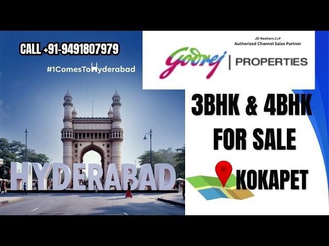 I Found the BEST Luxury 3bhk & 4bhk Flats in Kokapet Hyderabad Godrej Properties Project Review