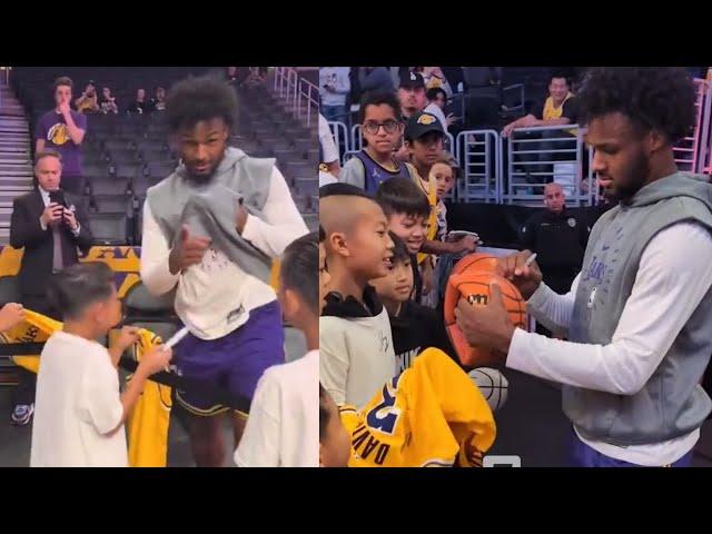 Bronny James TELLS Lakers Fans hes beating LeBron 1 on 1 & Dropping 100 on him! After trolling!