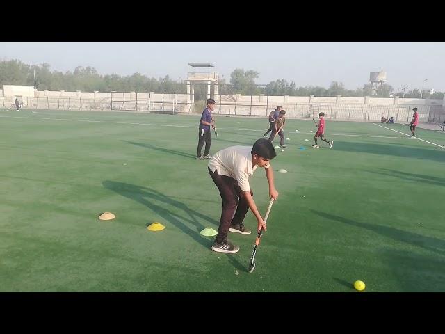 Rasheed UL Hassan hockey academy Gojra doing morning training at international hockey stadium gojra