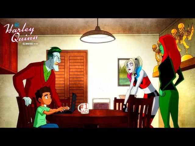 Harley And Ivy Asking Joker For Help Scene | Harley Quinn 3x04 Harley Goes To Joker's House