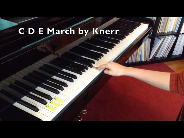 C D E March with Finger 2: Reminder Video