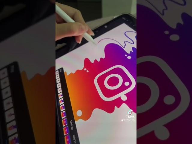 tutorial is on my channel! #logo #logodesign #logoanimation #animation #procreate #shorts