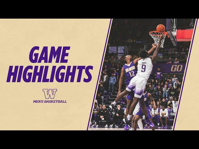 Washington 77, Alcorn State 60 | Huskies Highlights