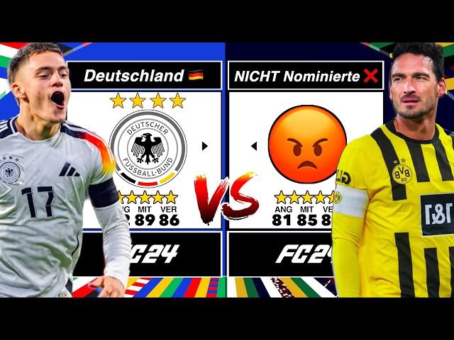 Deutschland Kader  vs Nicht Nominierte Spieler  in FC 24! ️ (EURO 2024)