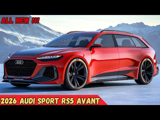 ALL NEW 2026 Audi Sport RS5 Avant Revealed - New Turbocharged PHEV Audi A5 Wagon