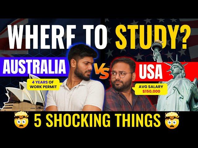 Comparing Best Countries to Study Abroad in 2024 -- USA vs Australia? #studyinaustraliavsusa