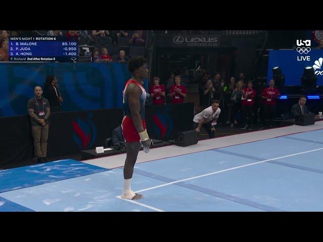 Frederick Richard fires away on floor | U.S. Olympic Gymnastics Trials