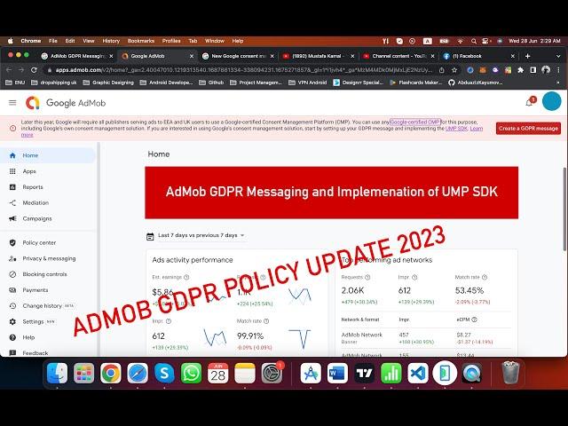 AdMob UMP SDK: Implementing GDPR Compliance for Android/IOS Apps