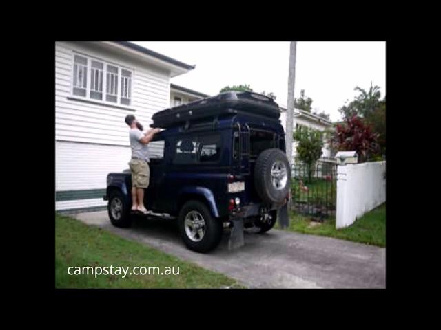 James Baroud Evasion Evolution rooftop tent - Set-up and pull-down