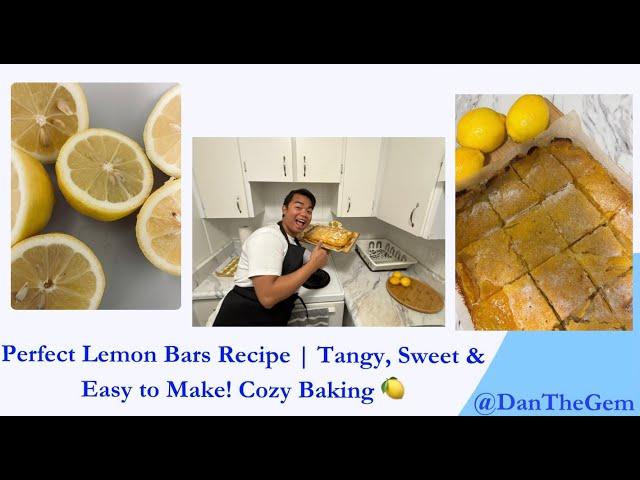 Perfect Lemon Bars Recipe | Tangy, Sweet & Easy to Make! Cozy Baking 