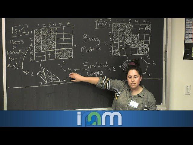 Nicole Sanderson - The ABCs of topological data analysis for matrix analysis - IPAM at UCLA