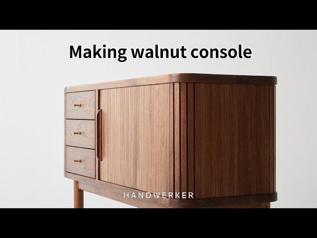 HANDWERKER - Making walnut console with tambour door