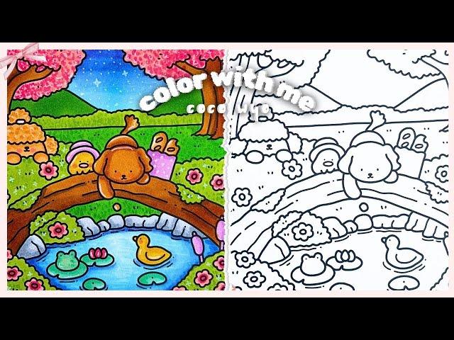 Lofi Color with me  Cozy Cuties by Coco Wyo | Ohuhu markers 