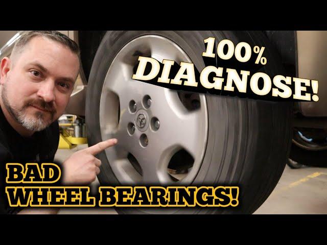 How to 100% diagnose a bad wheel bearing.